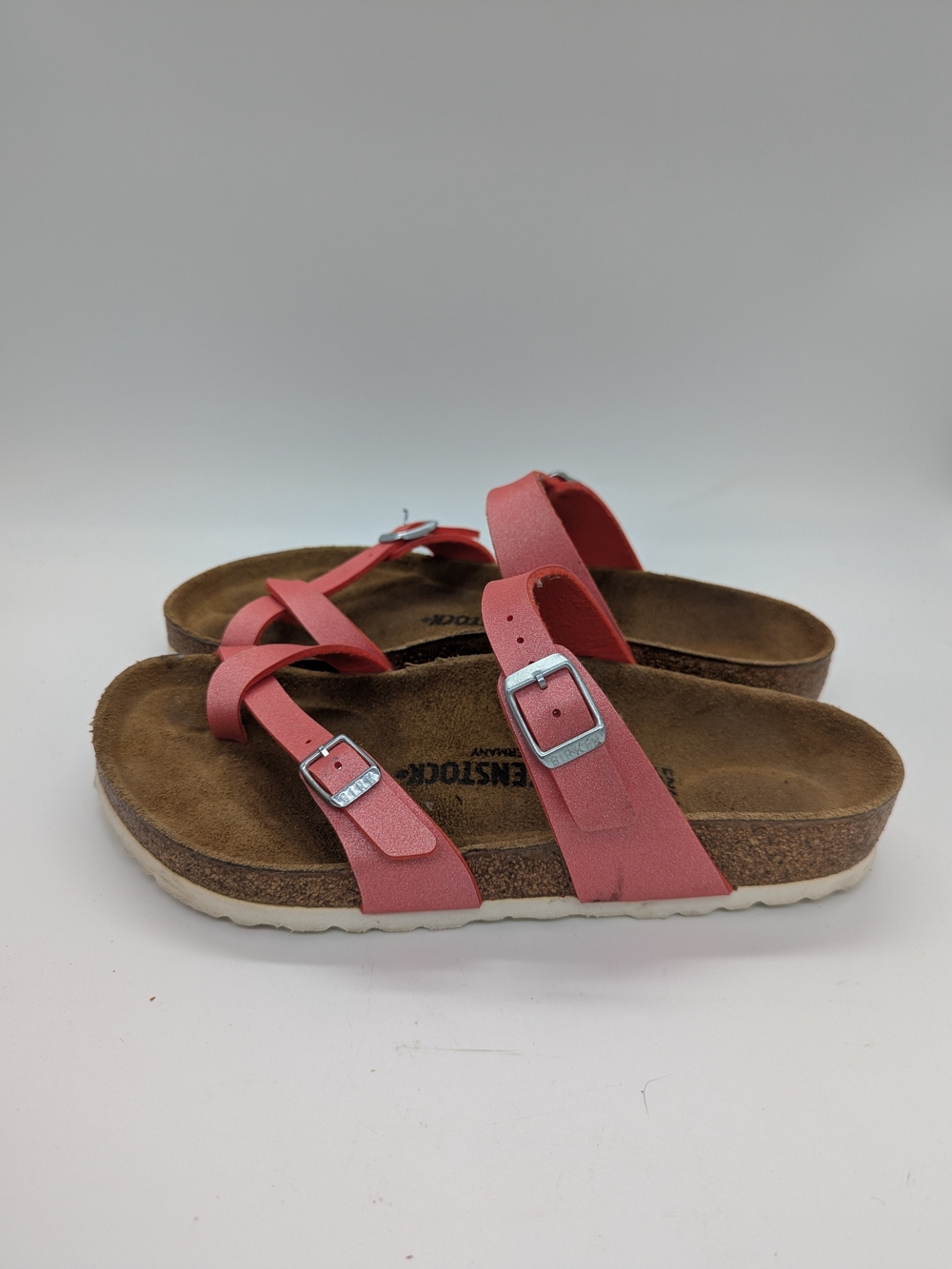 Birkenstock Mayari Icy Metallic Poppy Red Women's Sandals EU 39 US 8/8.5 Boho